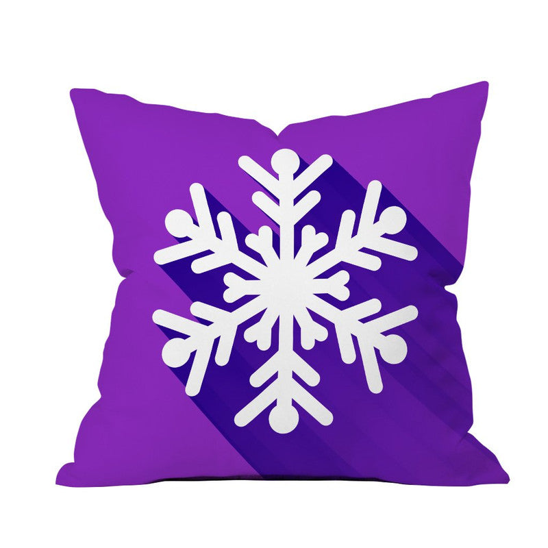 The Purple Tree DreamPillow Merry Christmas Cushion Cover For Living Room (Pack of 1 , 16x16 inch)