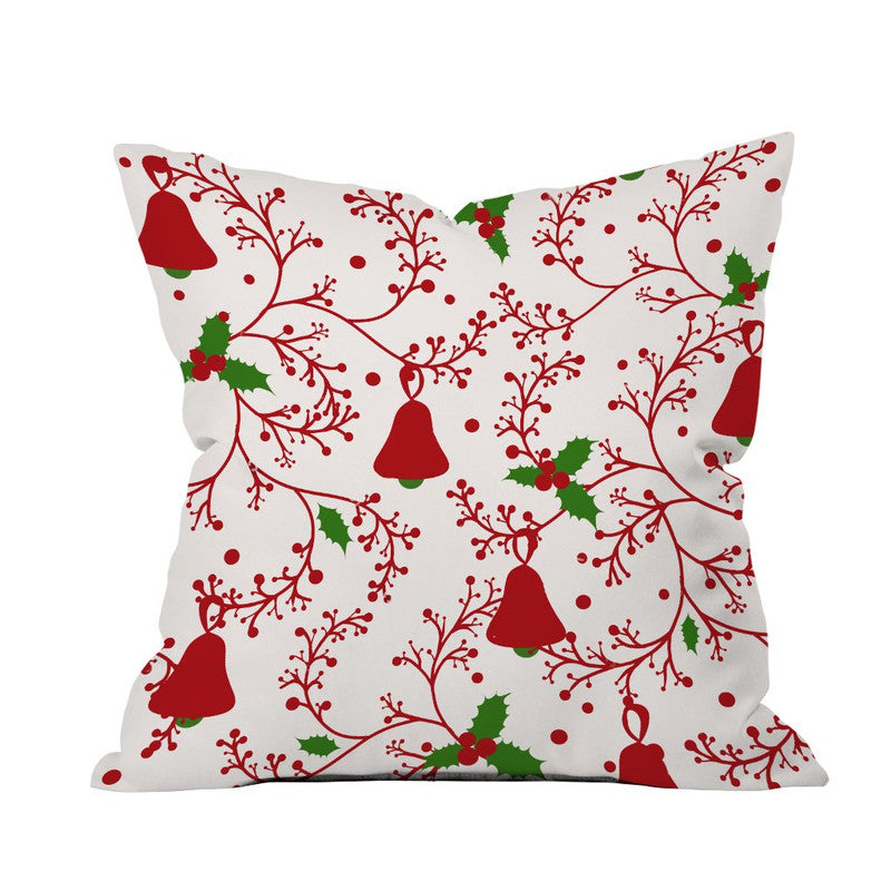 The Purple Tree Pillowies Merry Christmas Cushion Cover For Living Room (Pack of 1 , 16x16 inch)