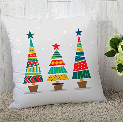 The Purple Tree Fun Merry Christmas Cushion Cover For Living Room (Pack of 1 , 16x16 inch)
