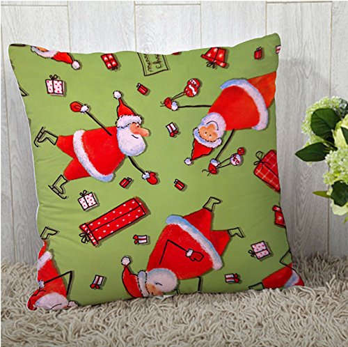 The Purple Tree Operator Merry Christmas Cushion Cover For Living Room (Pack of 1 , 16x16 inch)