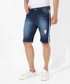 Men's Classic Blue Medium-Washed Regular Fit Denim Shorts