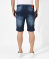 Men's Classic Blue Medium-Washed Regular Fit Denim Shorts