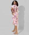 Women's Pink Printed Regular Fit Dress