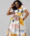 Women's Printed Multicolour Regular Fit Dress