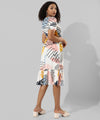 Women's Printed Multicolour Regular Fit Dress