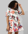 Women's Printed Multicolour Regular Fit Dress