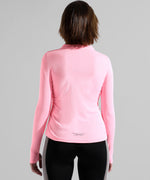 Women's Solid Pink Regular Fit Activewear T-Shirt