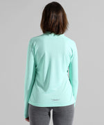 Women's Solid Mint Green Regular Fit Activewear T-Shirt