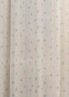 Sapling Nile Blue Cotton Sheer Curtain (Single piece) - Window