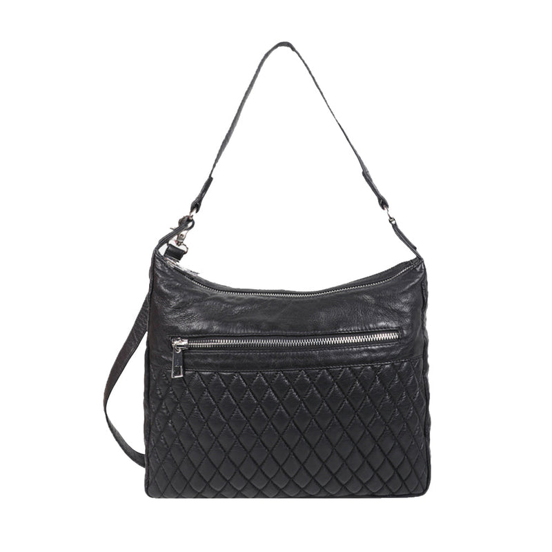 Ferroccio Women's Leather Quilted Shoulder Bag
