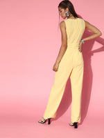 Ahika Women Bright Yellow Solid Jumpsuit