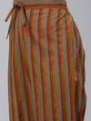 Ahika Women Olive Brown Rust Orange Printed Pure Cotton Kurta With Trousers Dupatta
