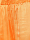 Ahika Women Orange Floral Woven Design Pure Cotton Kurta With Trousers With Dupatta Set