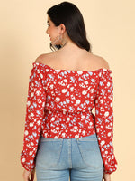 Ahika Women Red Floral Tops