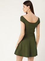 Veni Vidi Vici Olive Bardot Skater Dress