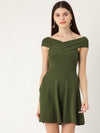 Veni Vidi Vici Olive Bardot Skater Dress