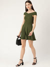 Veni Vidi Vici Olive Bardot Skater Dress