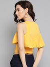 Yellow Ruffle Tank Top