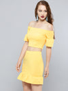 Yellow Frilled Co-Ordinate Dress