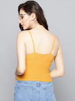 Fawn Twist Knot Strappy Crop Top