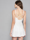 Veni Vidi Vici White String Back Skater Dress