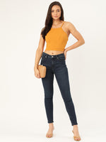 Veni Vidi Vici Mustard Tie Back Top