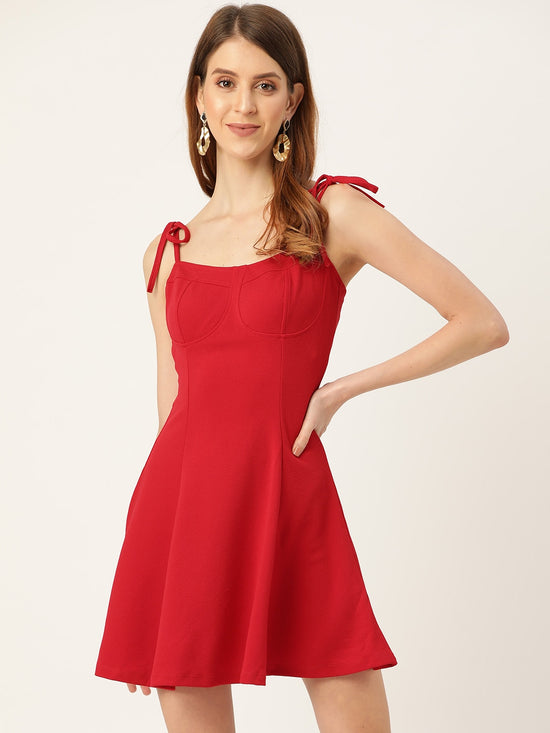 Veni Vidi Vici Red Bustier Dress