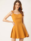 Veni Vidi Vici Mustard Bustier Dress