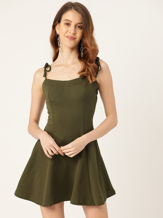 Veni Vidi Vici Olive Bustier Dress