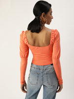 Veni Vidi Vici Peach Puff Full Sleeve Top