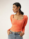 Veni Vidi Vici Peach Puff Full Sleeve Top