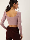 Veni Vidi Vici Lilac Puff Full Sleeve Top