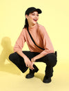 Veni Vidi Vici Salmon Drop Shoulder Boxy Top