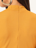 Veni Vidi Vici Mustard Frilled Sleeve Top