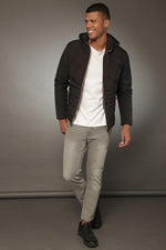 Campus Sutra Blackout Men Solid Stylish Casual Winter Bomber Jackets