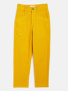 Girls Mustard Front Pocket Straight Jeans