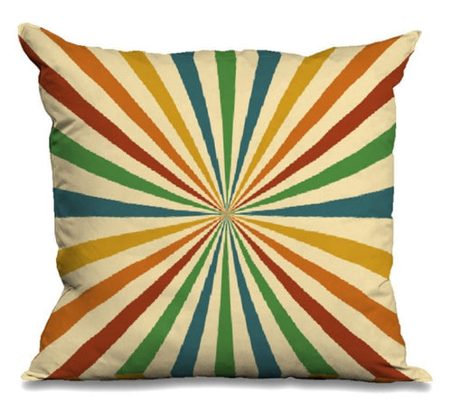 Digital Printed Cushion - Multicolor Lines - Size -45*45 cms