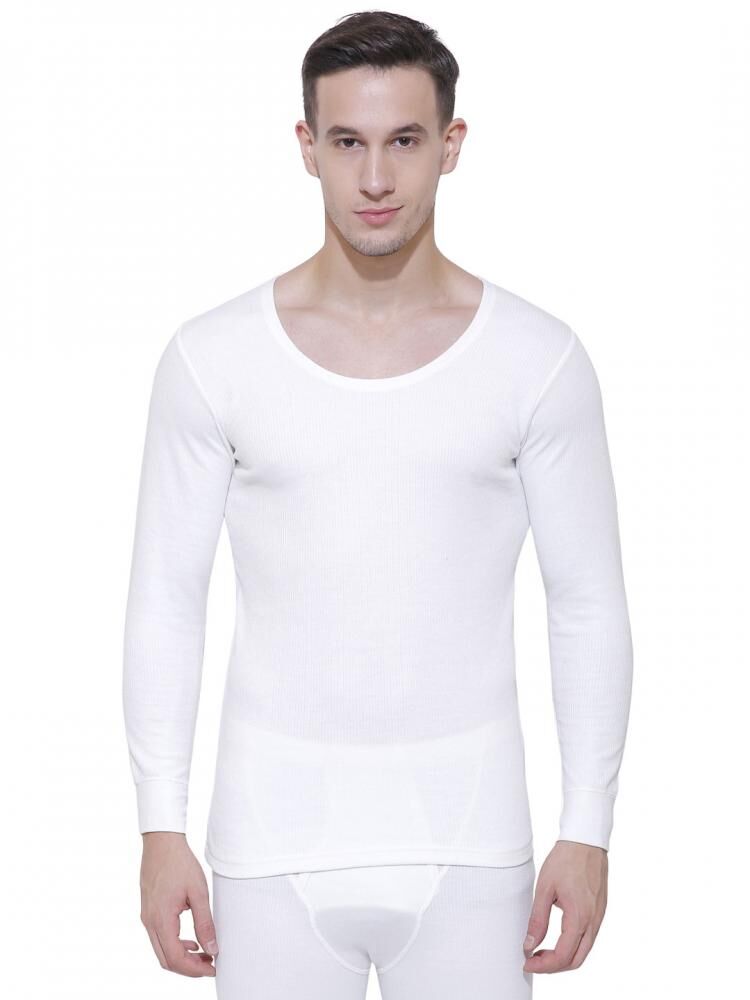 Dyca Mens Tops Round Neck Full Sleeves Pack Of 1-Off White