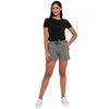 Aawari Cotton Shorts For Girls and Women Grey