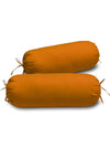 Clasiko Cotton Top Bolster Covers Set Of 2 300 TC Mustard