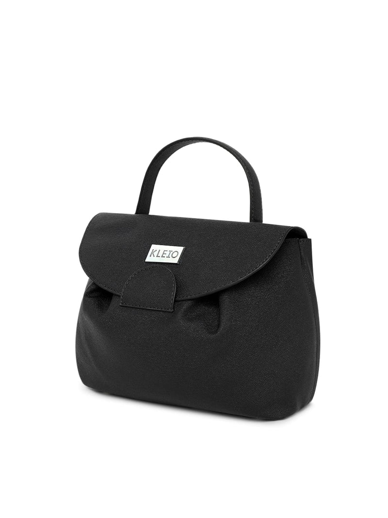 Kleio Loneter PU Leather Top Handle Crossbody Sling Handbag for Women Girls