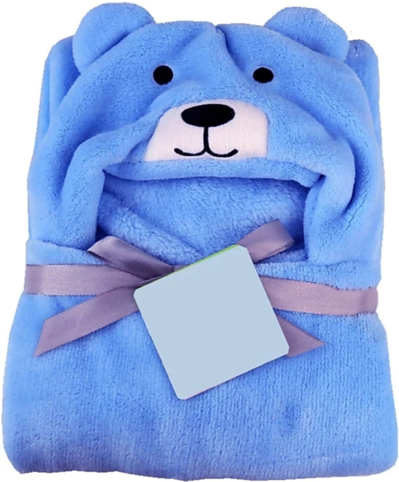 Brandonn Nature Supersoft Premium Hooded Wrapper Cum Baby Bath Towel for Babies Pack of 2