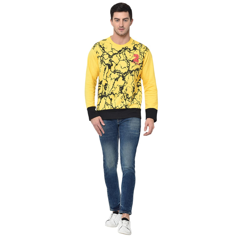 Vimal Jonney Nature Yellow Full Sleeve Sweatshirt