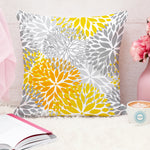Set of 5 Yellow Bird Printed Square Cushion Covers