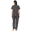Women Ivory Floral Print Shirt Pyjama Set