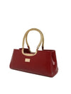 Kleio Platinum Glossy/ shiny Patent PU leather bridal Satchel crossbody handbag for ladies and Girls