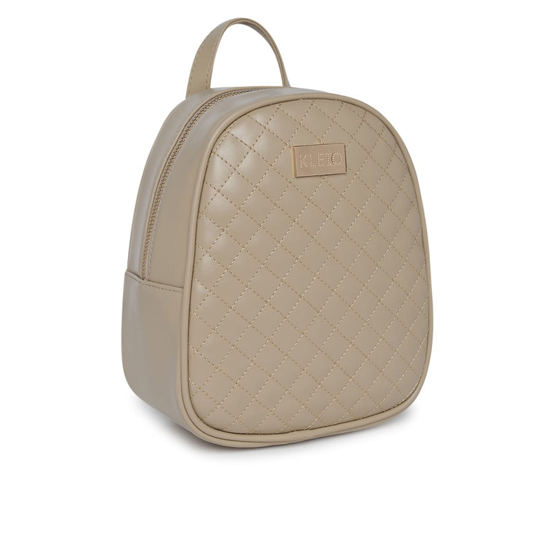 Kleio Designer Quilted Multifunctional Backpack And Sling Bag For Women/Girls
