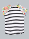 UrGear White Striped Girls T-shirt