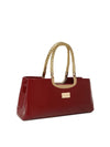 Kleio Platinum Glossy/ shiny Patent PU leather bridal Satchel crossbody handbag for ladies and Girls