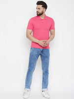 Pure Cotton Pink Polo T-shirt